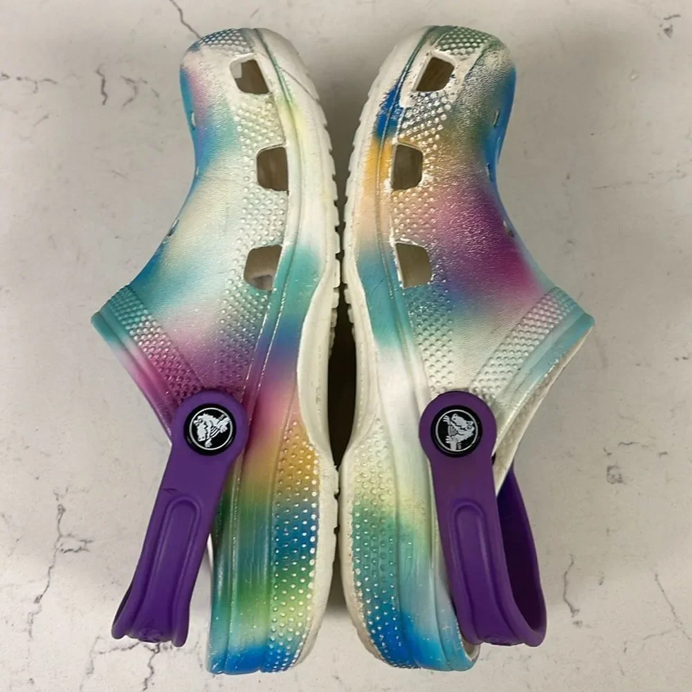 Crocs Classic Clog Solarized Tie Dye Kids Junior Size 2